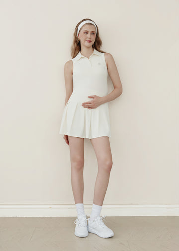 Rally Ready Tennis Dress - Cream