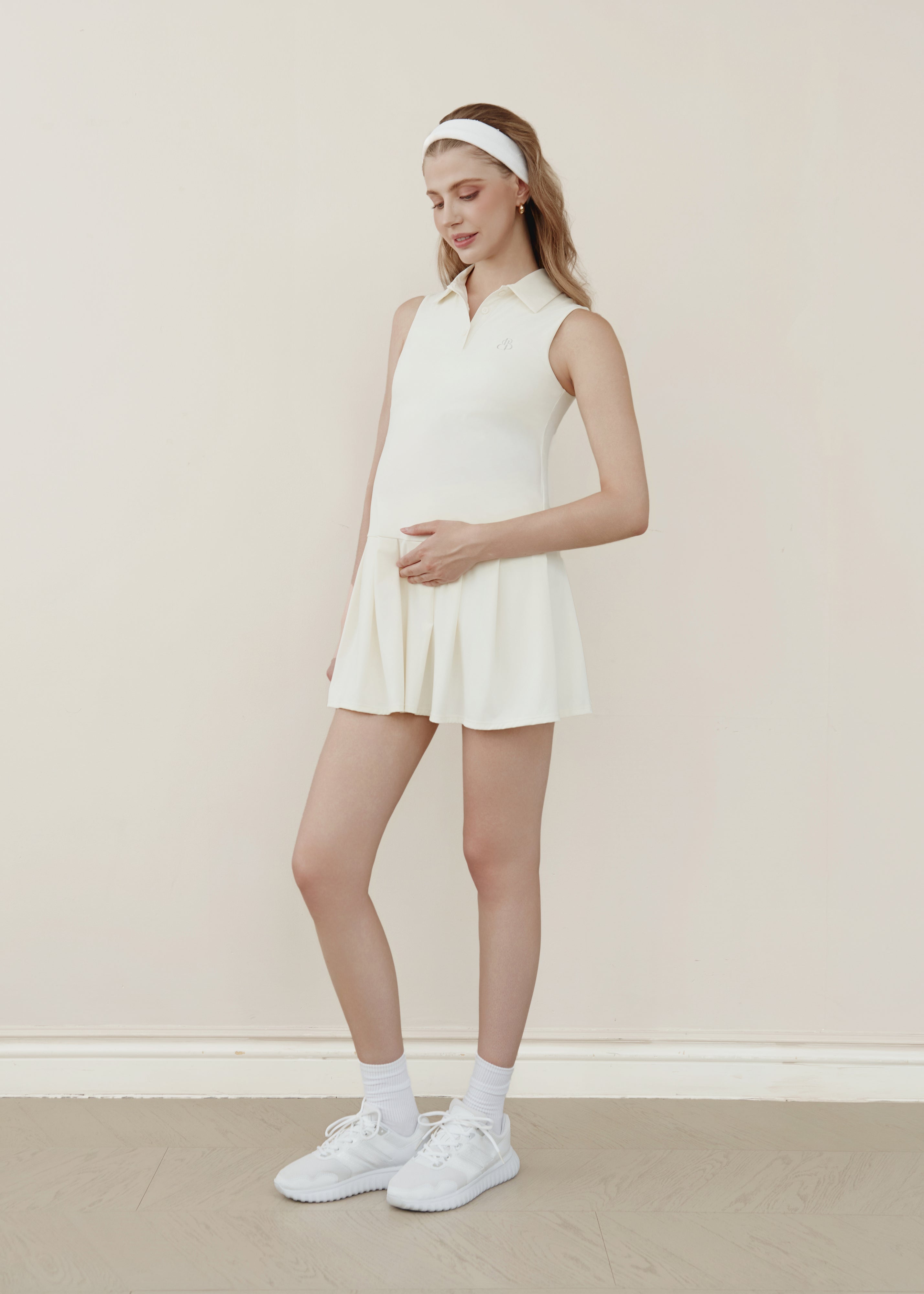 Rally Ready Tennis Dress - Cream