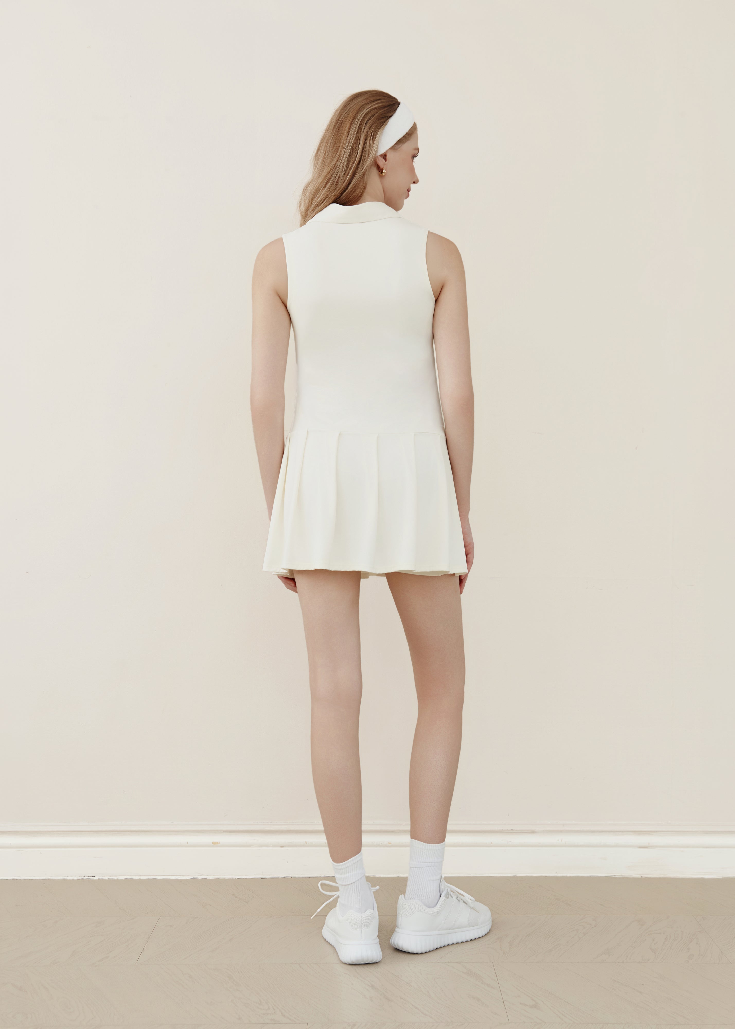 Rally Ready Tennis Dress - Cream