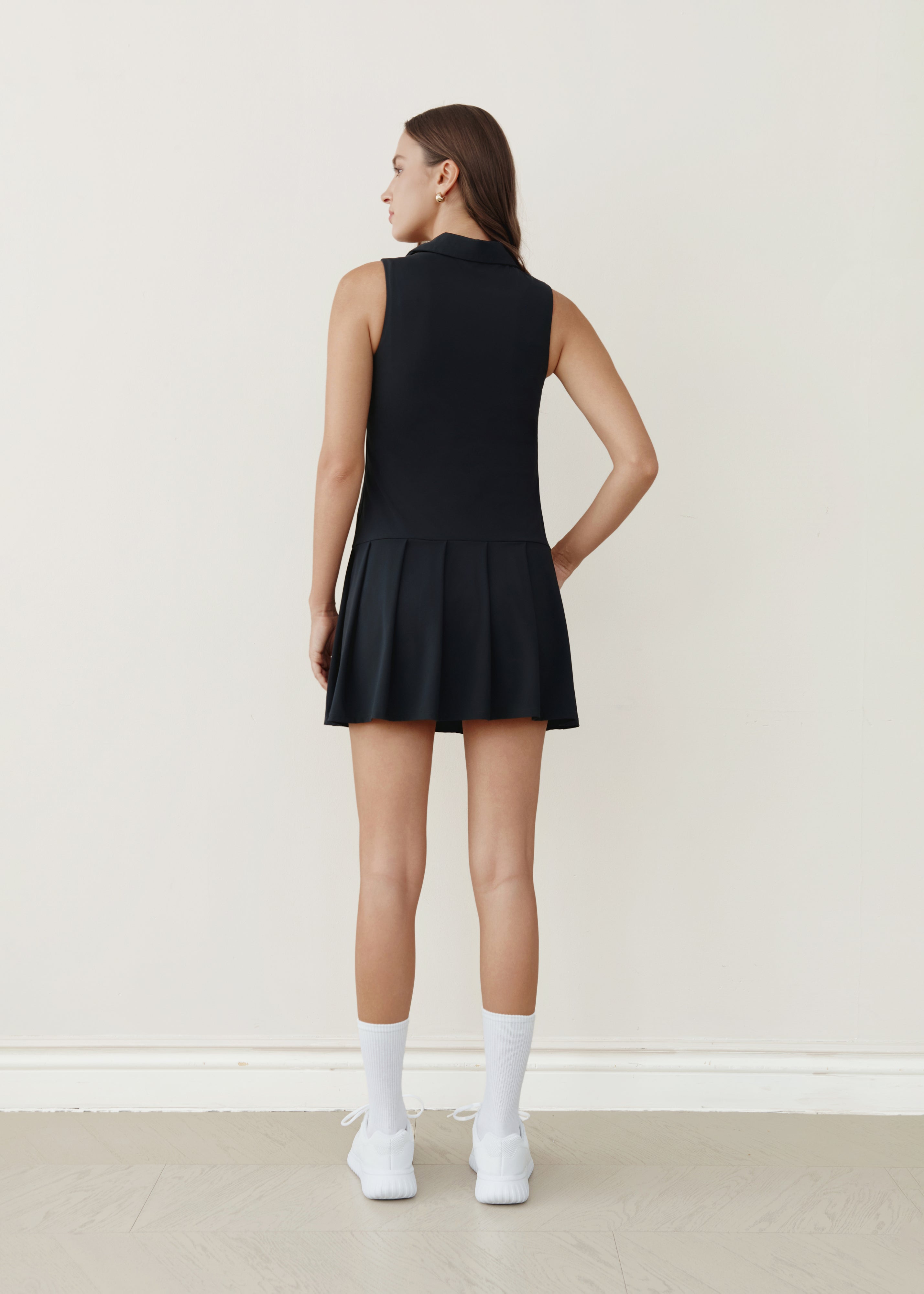 Rally Ready Tennis Dress - Black
