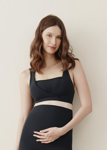 Keep Me Close Maternity Sports Bra - Black