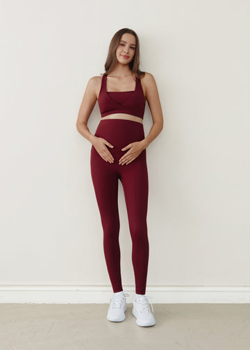 Everyday Motion Slim Leggings - Burgundy