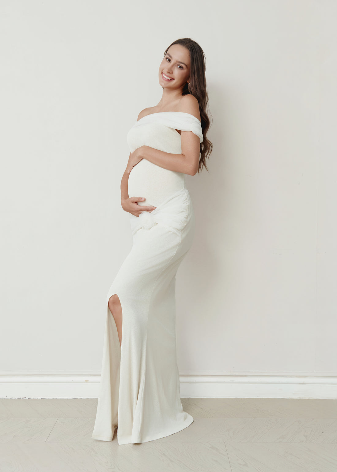 Ever After Maternity Dress - Cream