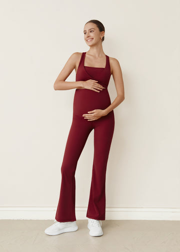 Flow With Me Flare Leggings - Burgundy
