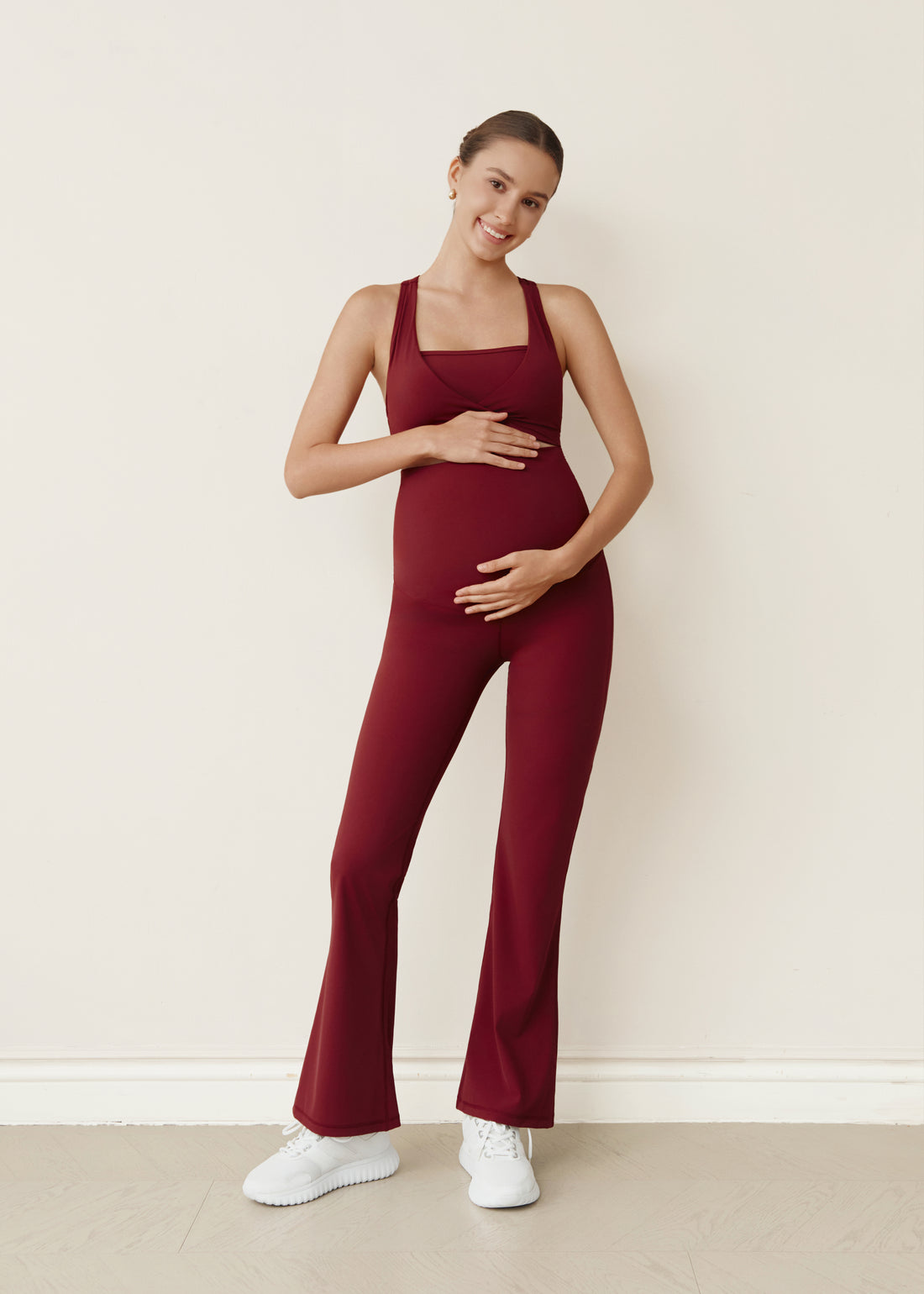 Flow With Me Flare Leggings - Burgundy