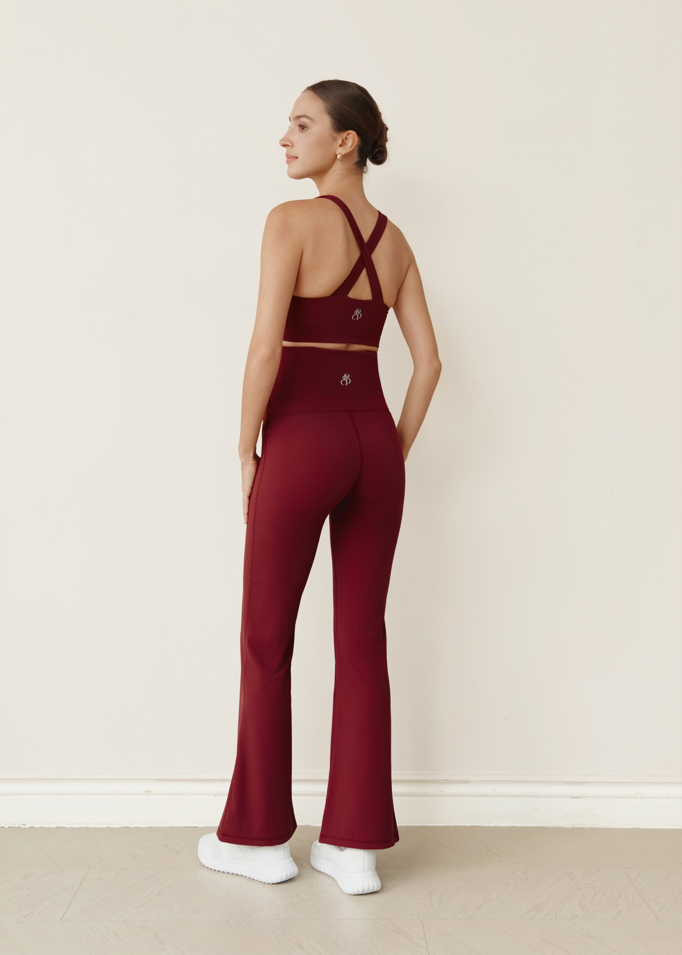 Flow With Me Flare Leggings - Burgundy