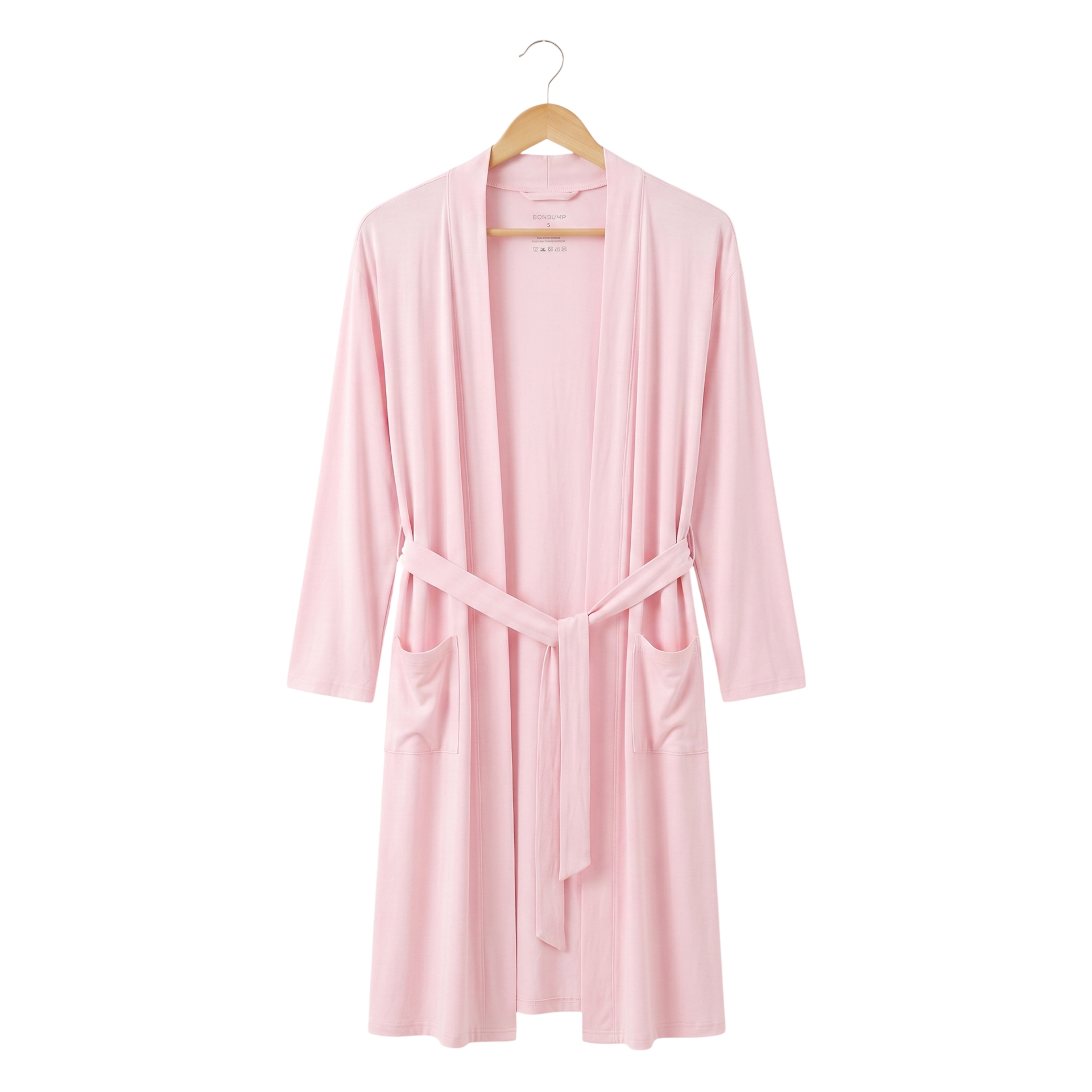 Hug Me Tight Bamboo Birthing Robe - Baby Pink