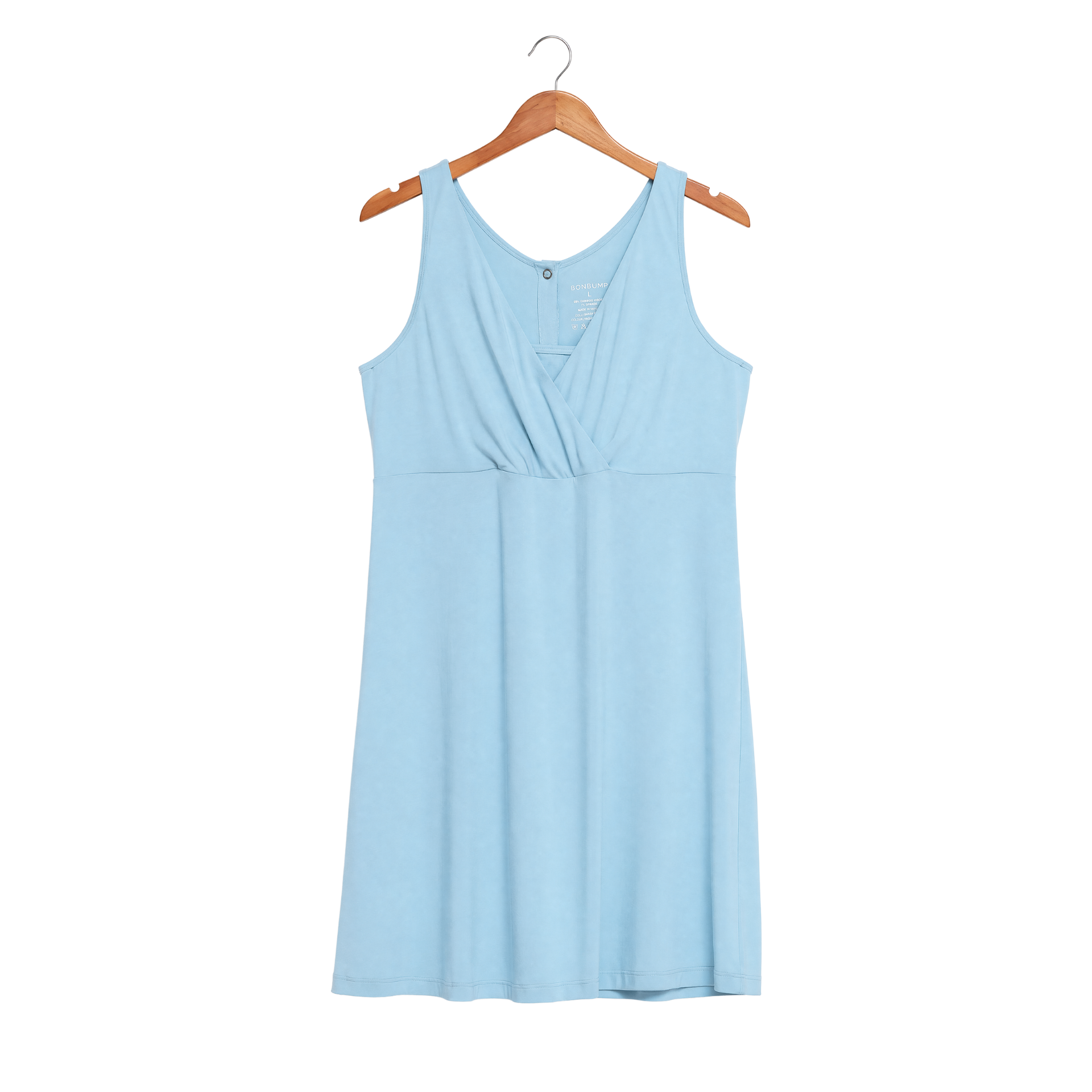 Comfy Cloud Bamboo Birthing Gown - Sky Blue