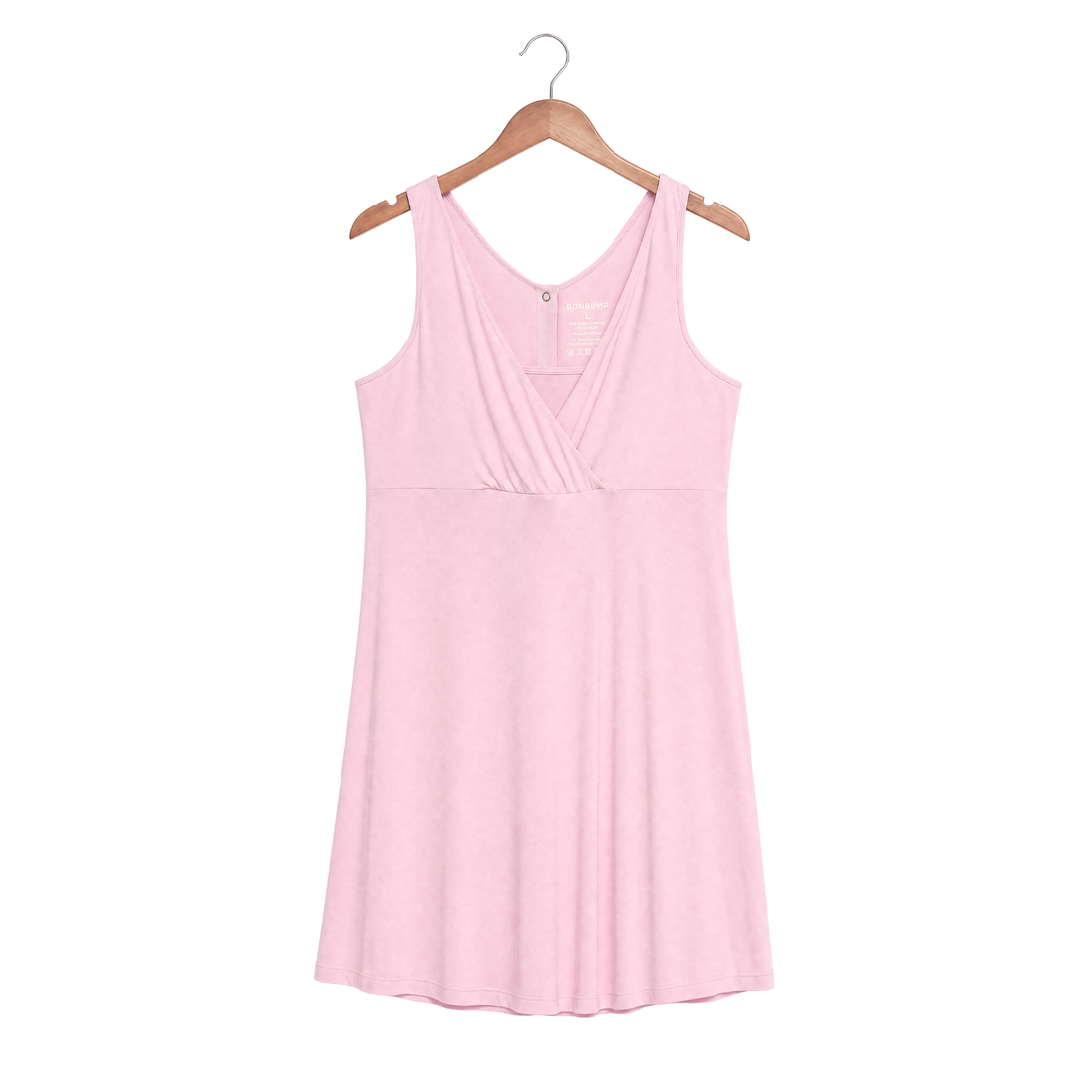 Comfy Cloud Bamboo Birthing Gown - Baby Pink