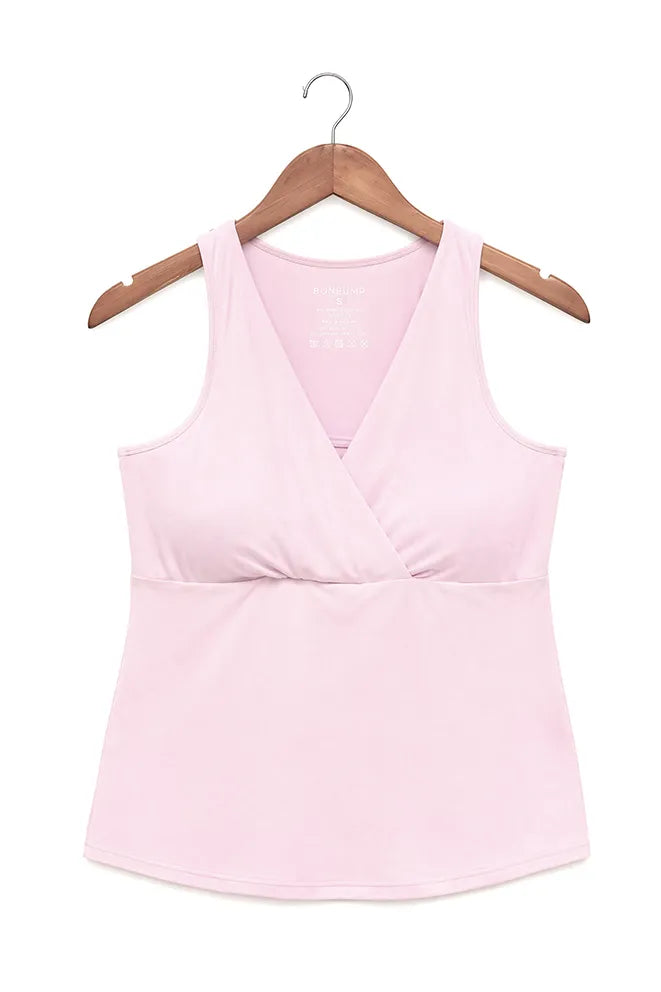 Breezy Nest Bamboo Nursing Tank in Pink by Bonbump