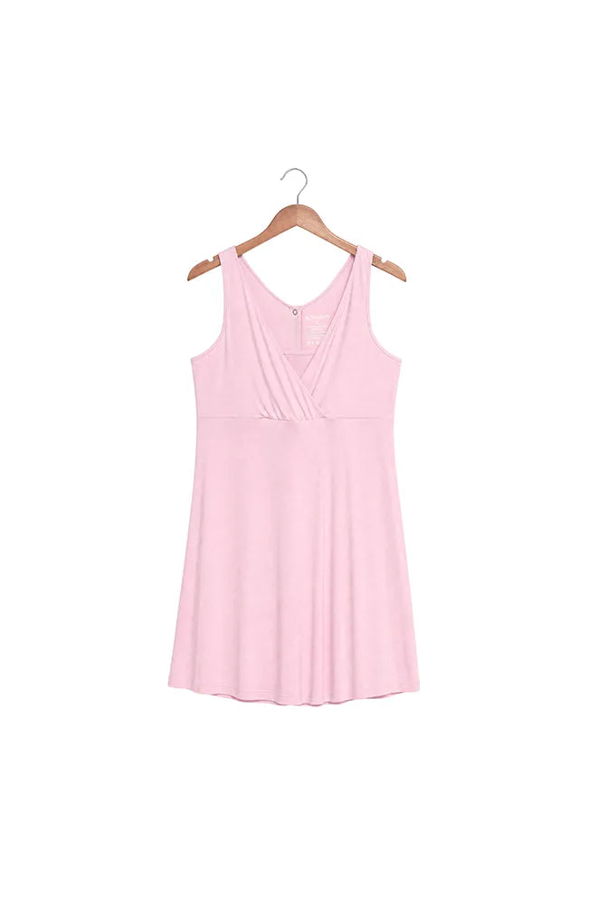 Comfy Cloud Bamboo Birthing Gown in Baby Pink by Bonbump