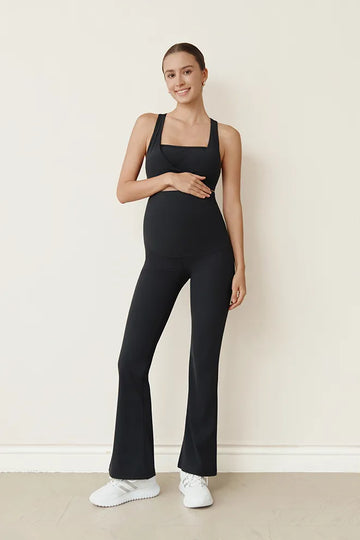 Flow With Me Flare Leggings in Black by Bonbump