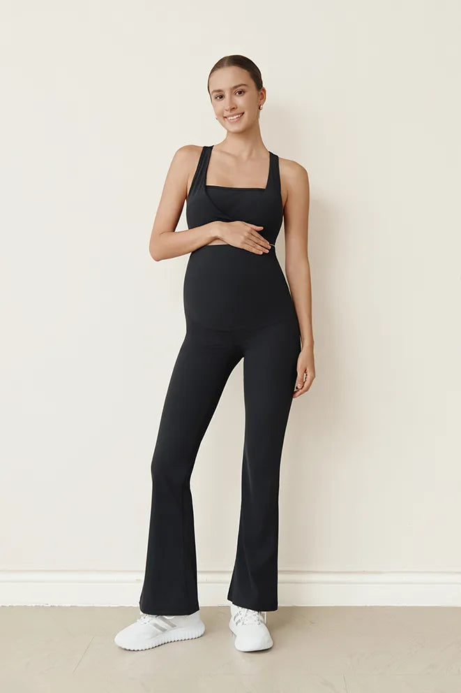 Flow With Me Flare Leggings in Black by Bonbump