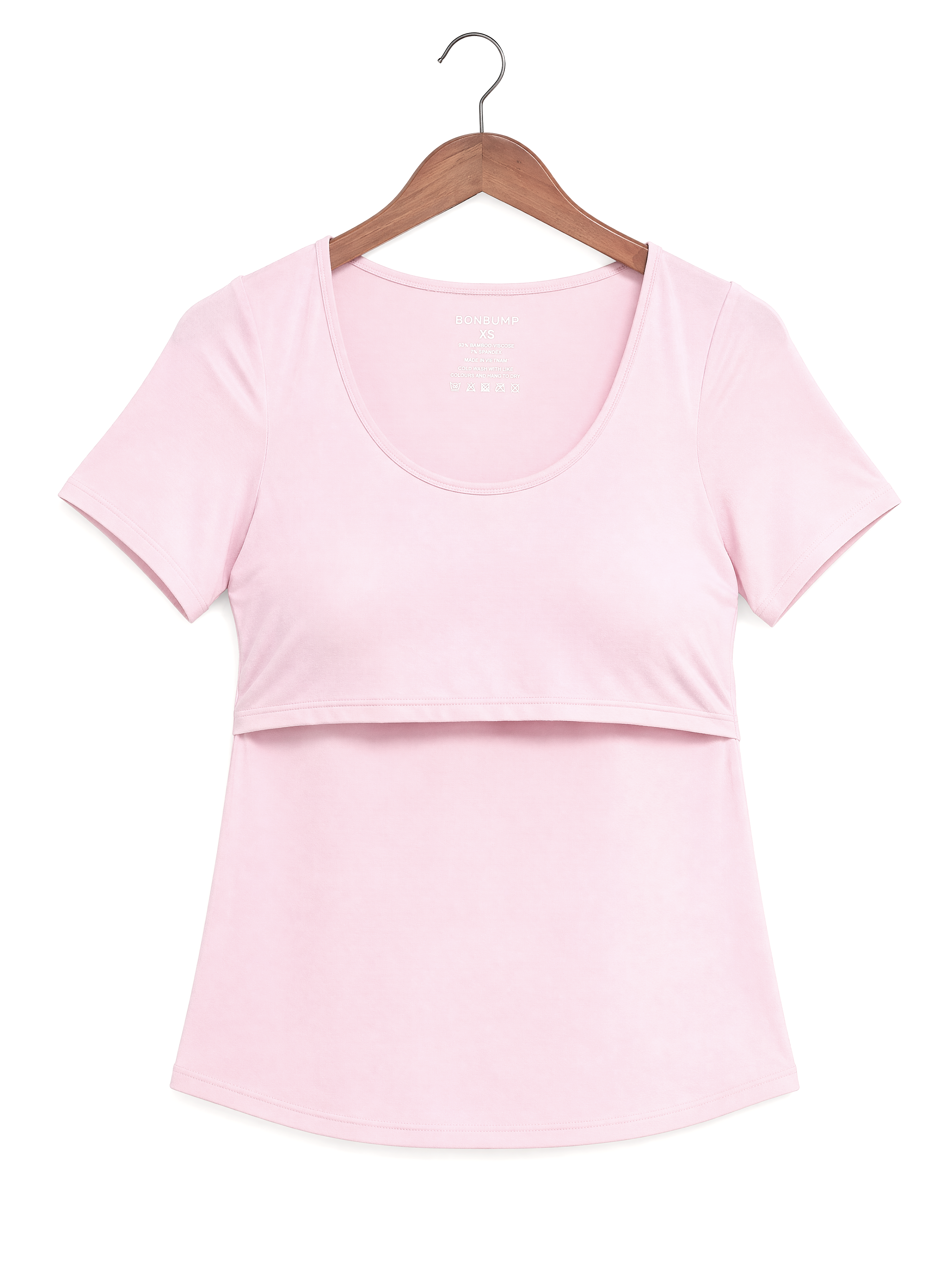 Mama Love Bamboo Nursing Top - Pink