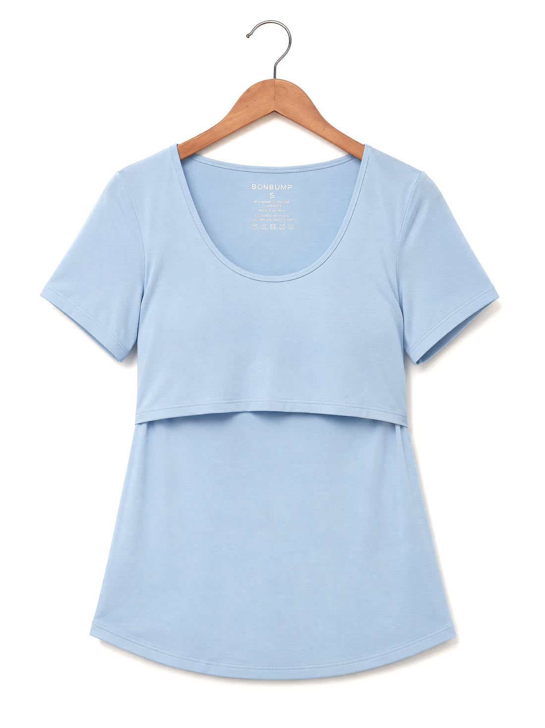 Mama Love Bamboo Nursing Top - Blue