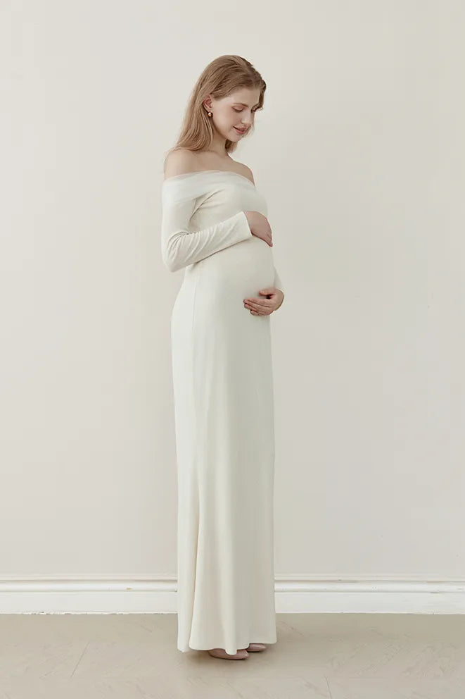 Moonlight Glow Dress in Cream by Bonbump