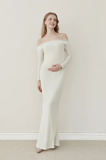 Moonlight Glow Dress in Cream by Bonbump